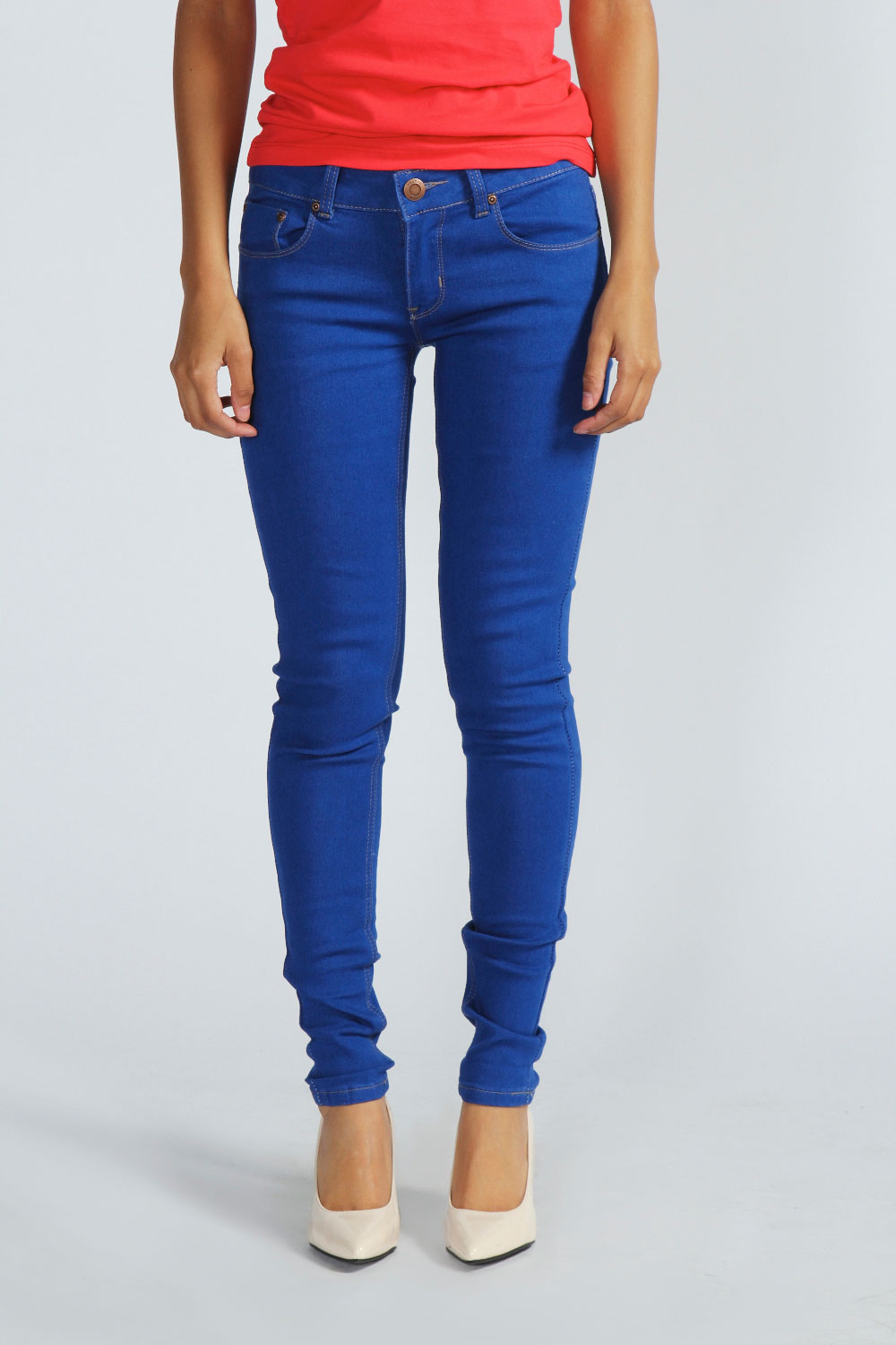 ladies ankle grazer jeans